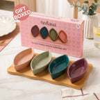 Eden Leaf Platter Set Of 5 Nestasia