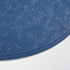 Electric Blue Round Table Mat Set Of 6 Nestasia