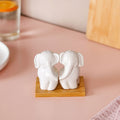 Elephant Salt And Pepper Shakers With Stand Nestasia