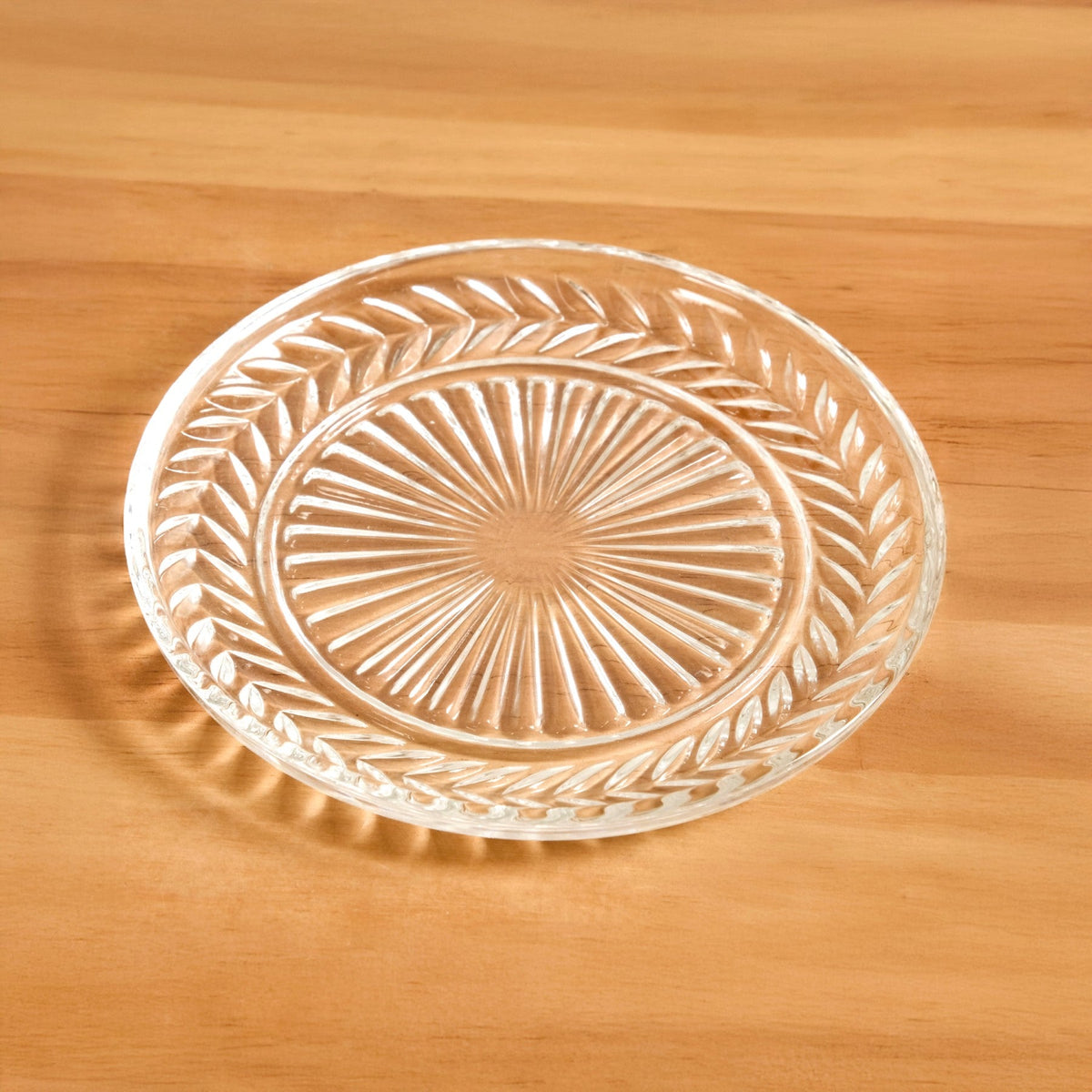 Embossed Dessert Plate Set Of 6 With Stand 14cm Nestasia