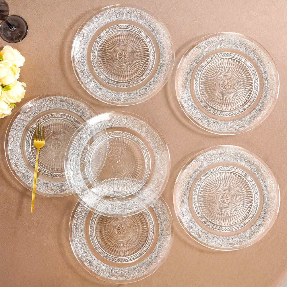 Embossed Dinner Plate Set Of 6 25cm Nestasia