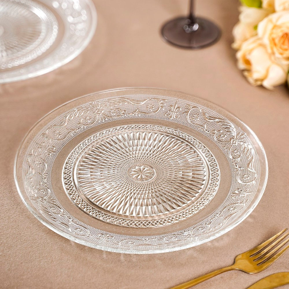 Embossed Dinner Plate Set Of 6 25cm Nestasia