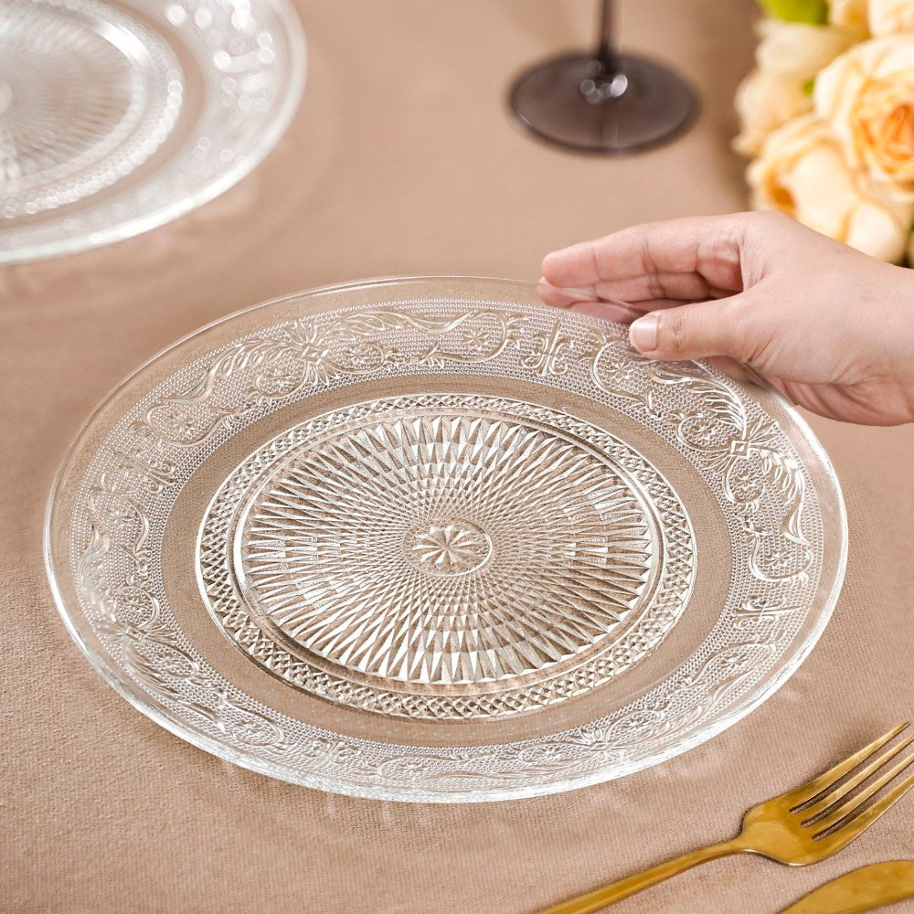 Embossed Dinner Plate Set Of 6 25cm Nestasia