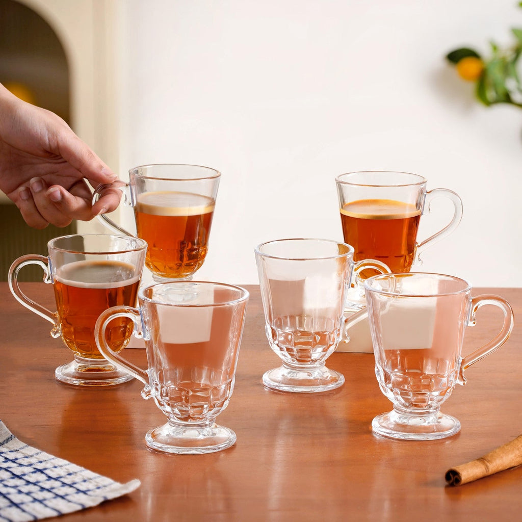 Retro Chic Irish Coffee Glass Set Of 6 196ml Nestasia