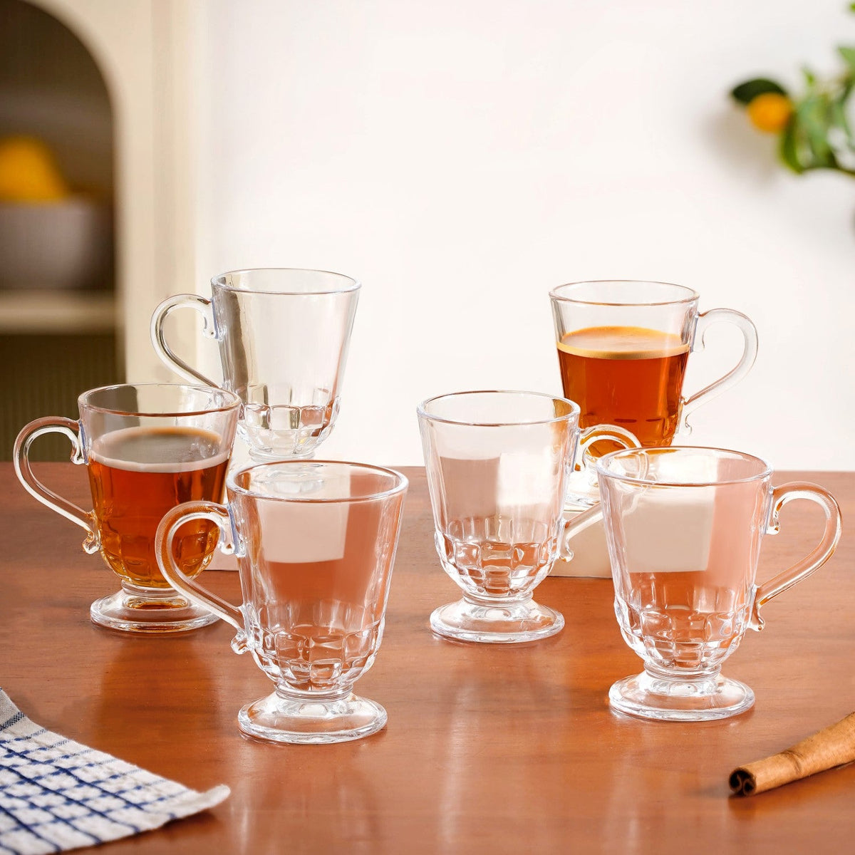 Retro Chic Irish Coffee Glass Set Of 6 196ml Nestasia