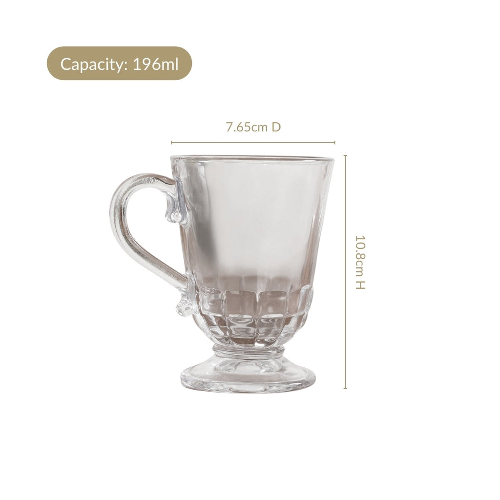 Retro Chic Irish Coffee Glass Set Of 6 196ml Nestasia