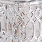 Embossed Kitchen Storage Container With Lids Set Of 4 1300ml Nestasia