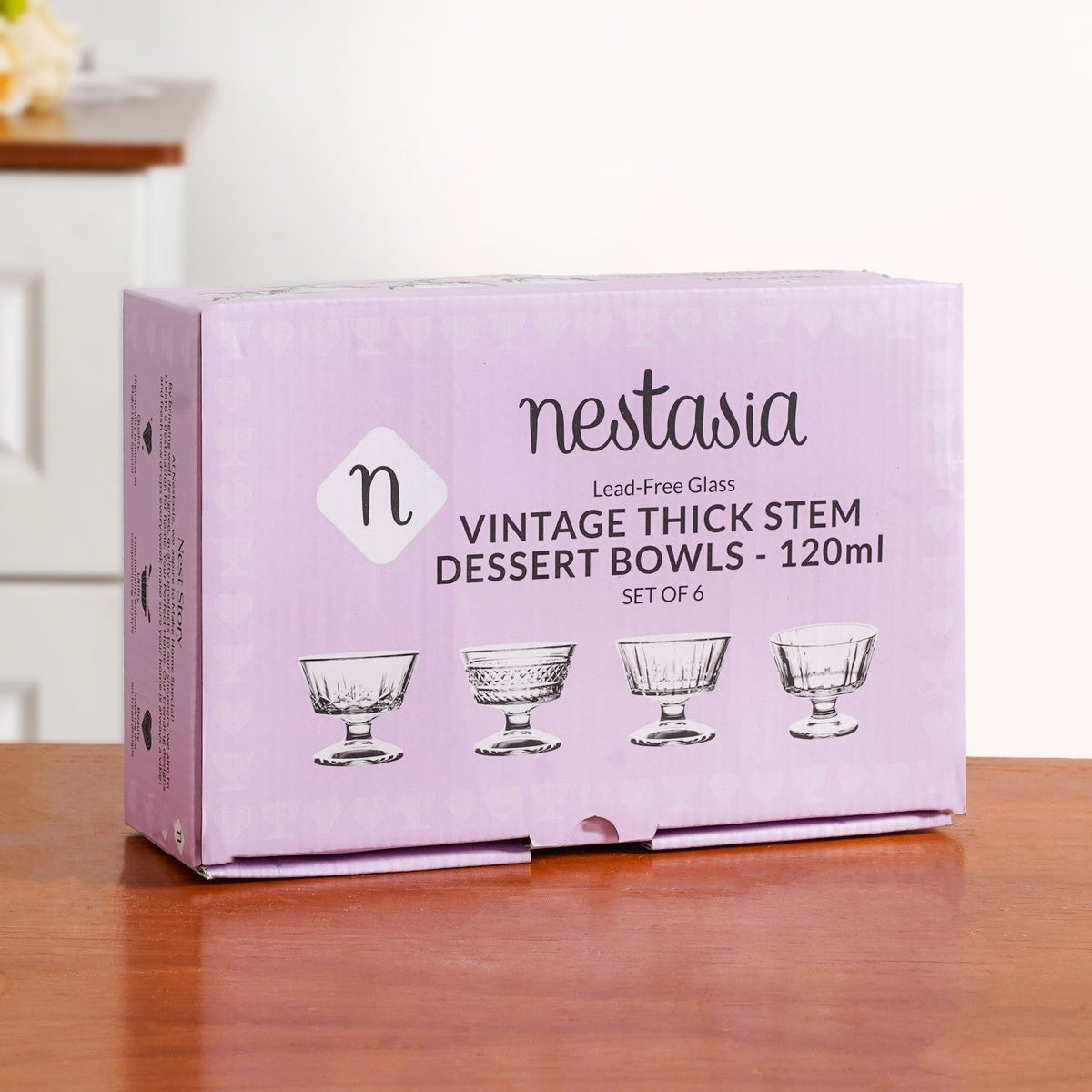 Ice Cream Dessert Bowls Set Of 6 120ml Nestasia