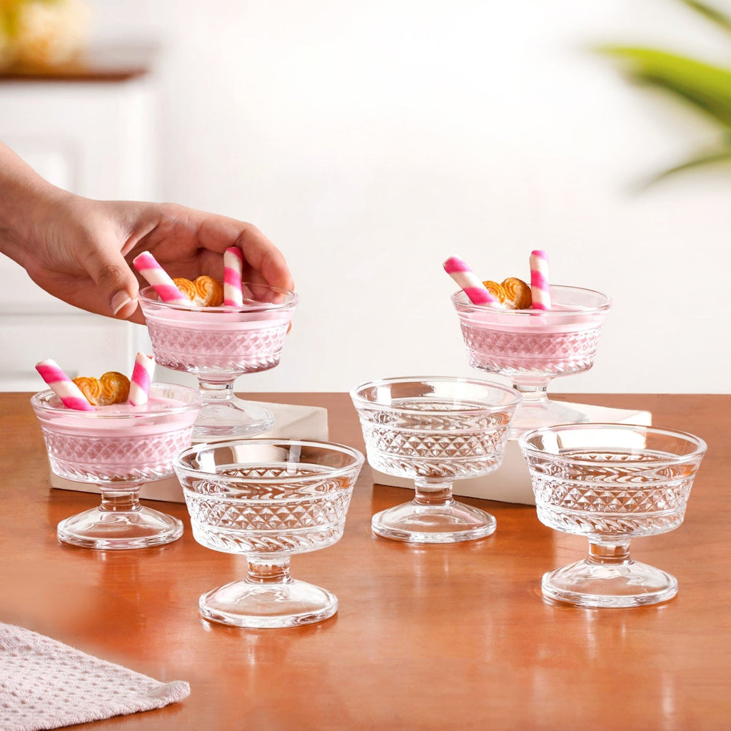 Ice Cream Dessert Bowls Set Of 6 120ml Nestasia
