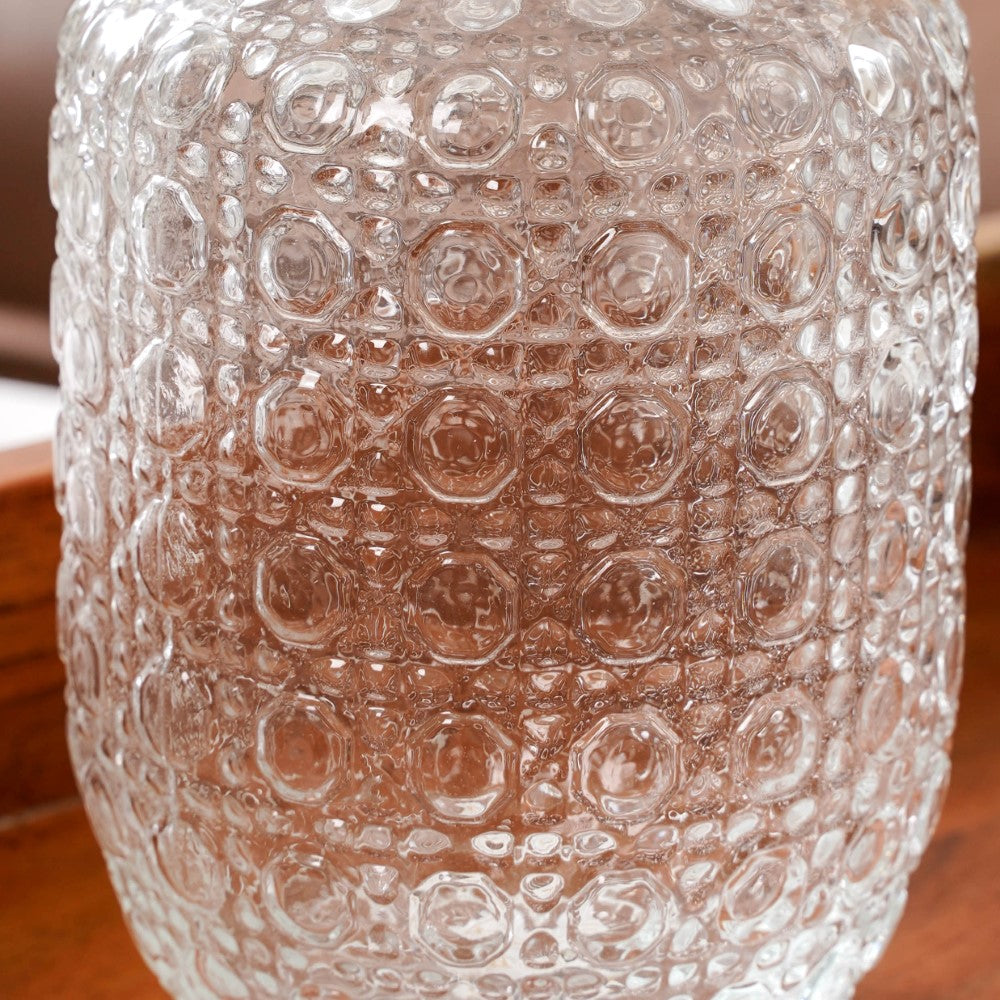 Embossed Bedside Carafe Set Of 2 Nestasia