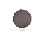 Embossed Brown Round Placemat Set Of 6 Nestasia
