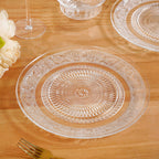 Embossed Dinner Plate Set Of 6 25cm Nestasia