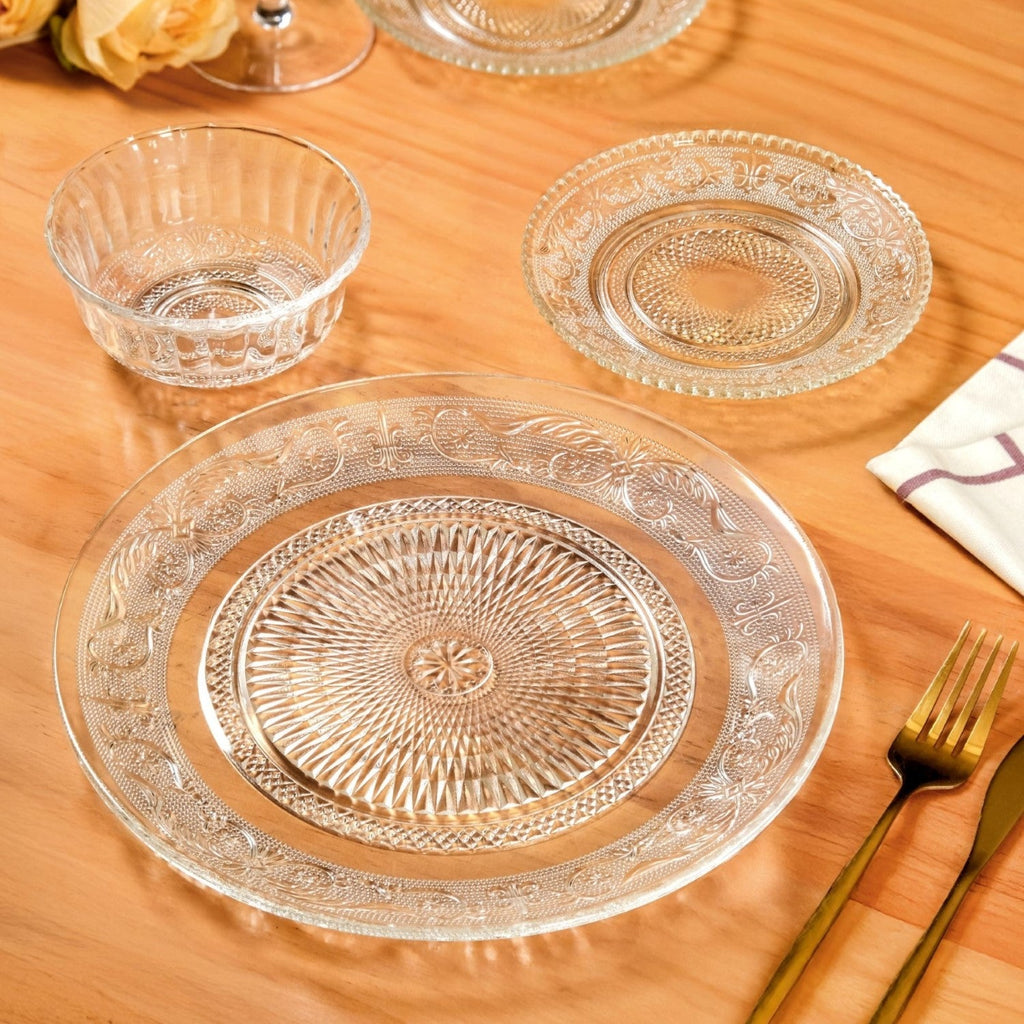Embossed Dinner Plate Set Of 6 25cm Nestasia
