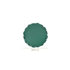 Embossed Green Round Placemat Set Of 6 Nestasia