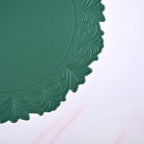 Embossed Green Round Placemat Set Of 6 Nestasia