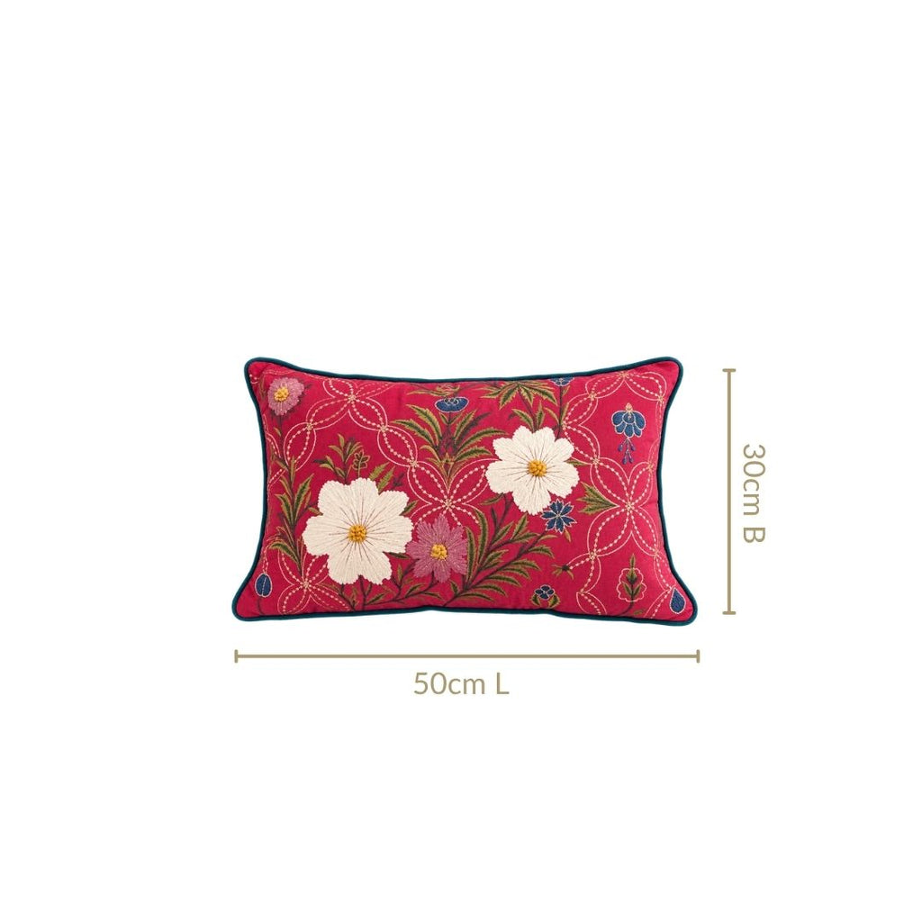 Embroidered Eden Cushion Cover 50x30cm Nestasia