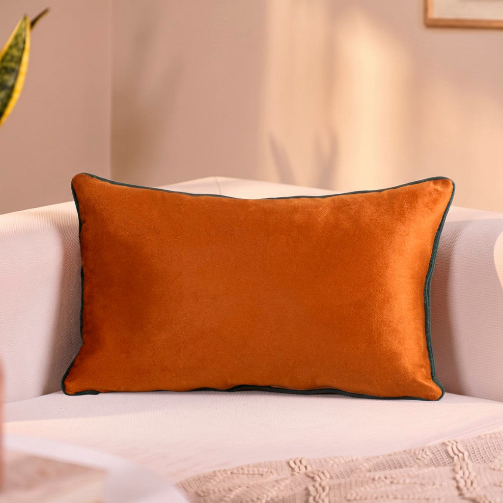 Embroidered Palm Royale Sofa Cushion Cover 50x30cm Nestasia