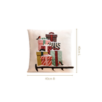 Embroidered Christmas Gifts Cushion Cover 40x40cm Nestasia