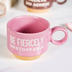 Inspirational Quotes Stackable Tea Cup Set Of 4 215ml Nestasia