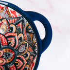 Mandala Melange Ceramic Serving Bowl Blue 1500ml Nestasia