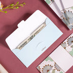 Set Of 12 Blue Lotus Money Gifting Envelope Nestasia