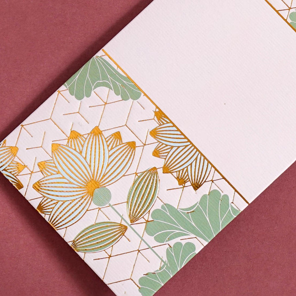 Set Of 12 Blue Lotus Money Gifting Envelope Nestasia