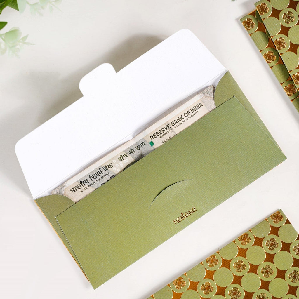 Lucky Charm Gifting Shagun Paper Envelope Set Of 12 Nestasia