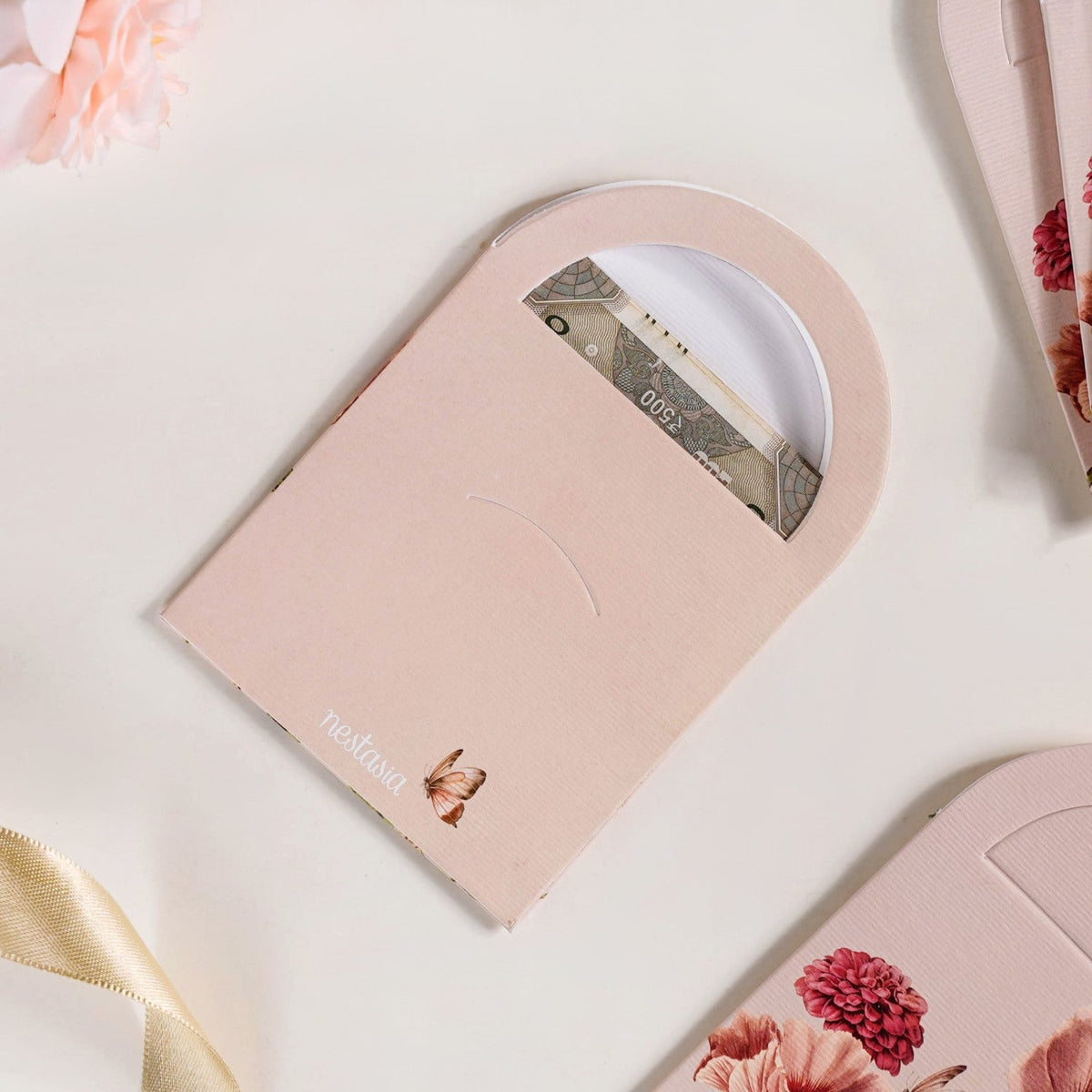 Pink Dahlia Money Gifting Envelope Set Of 12 Nestasia