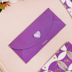 Set Of 12 Luxury Gifting Envelope For Weddings And Birthdays Purple Nestasia