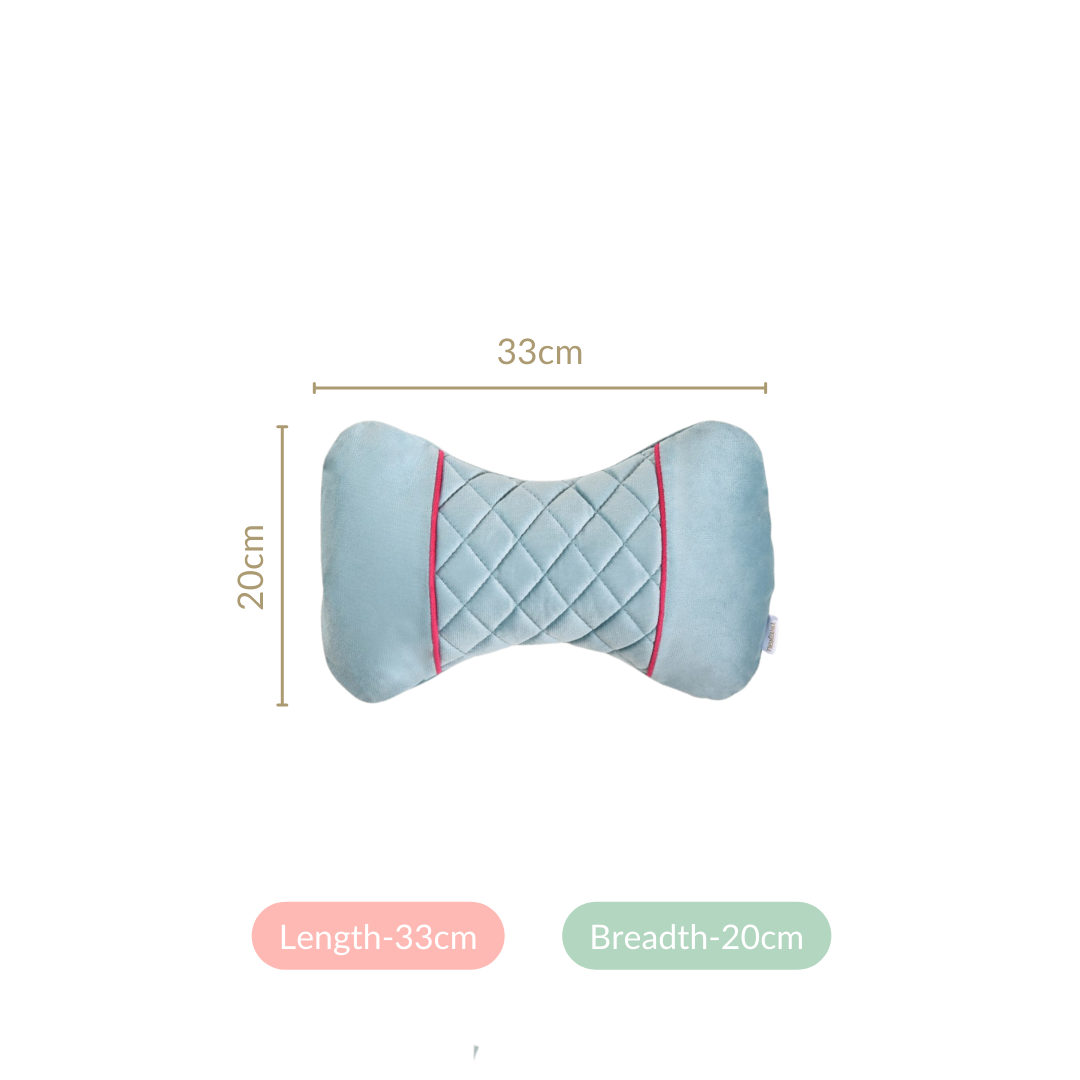 Ergonomic Velvet Car Neck Pillows Set Of 2 Nestasia