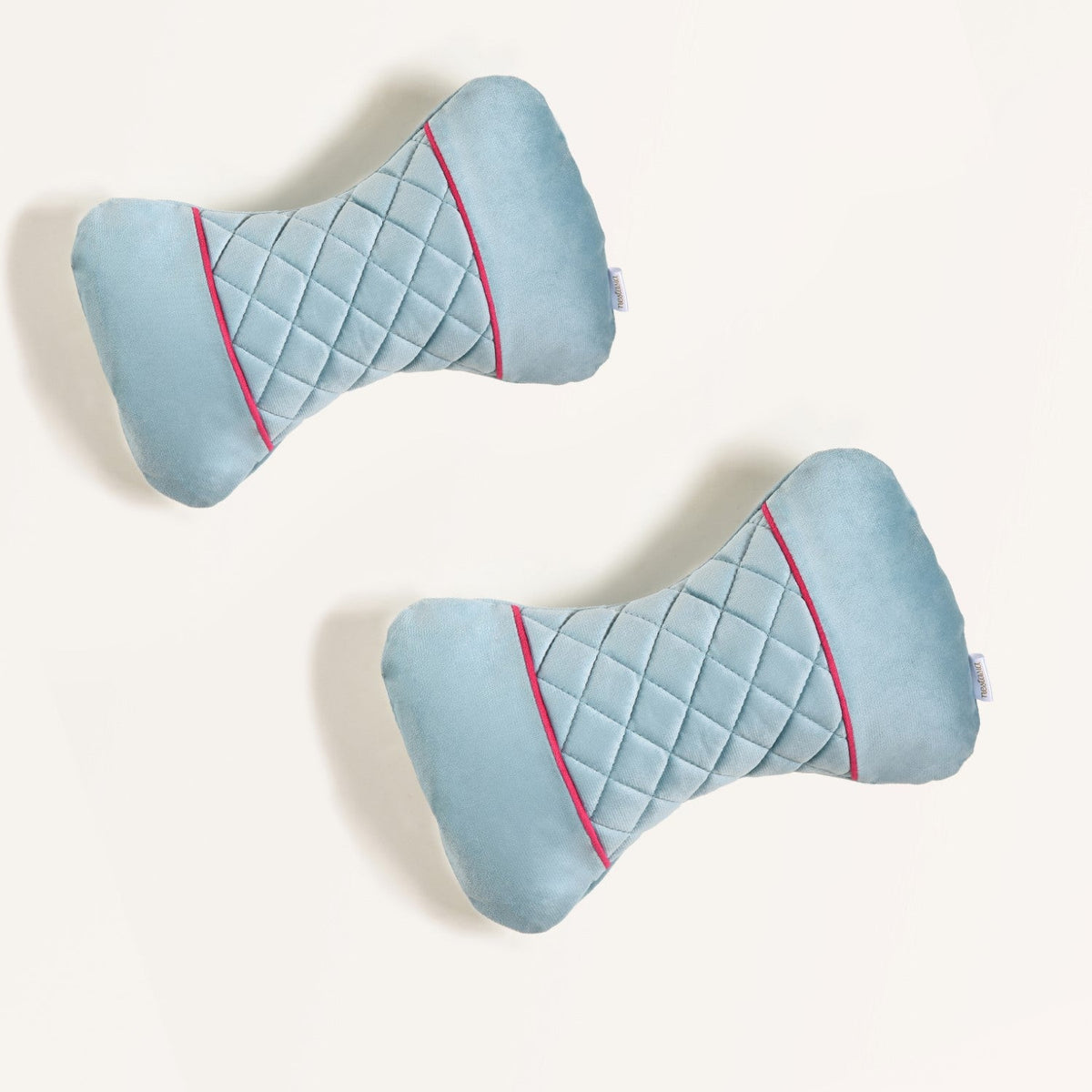 Ergonomic Velvet Car Neck Pillows Set Of 2 Nestasia