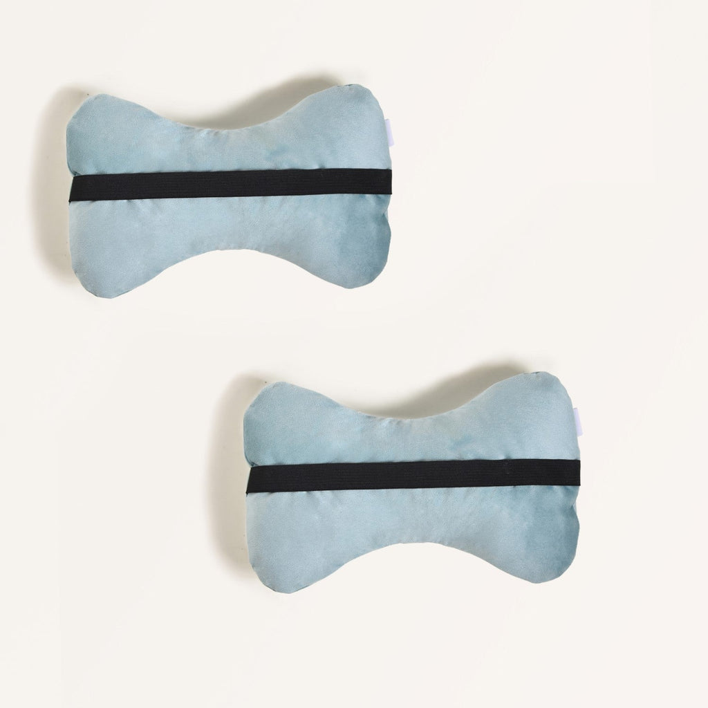 Ergonomic Velvet Car Neck Pillows Set Of 2 Nestasia