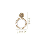 Eternal Grace Greek Chain Danglers Gold Nestasia