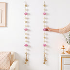 Eternia Reusable Handmade Sola Wall Hanging Garland Pink Set Of 2 Nestasia