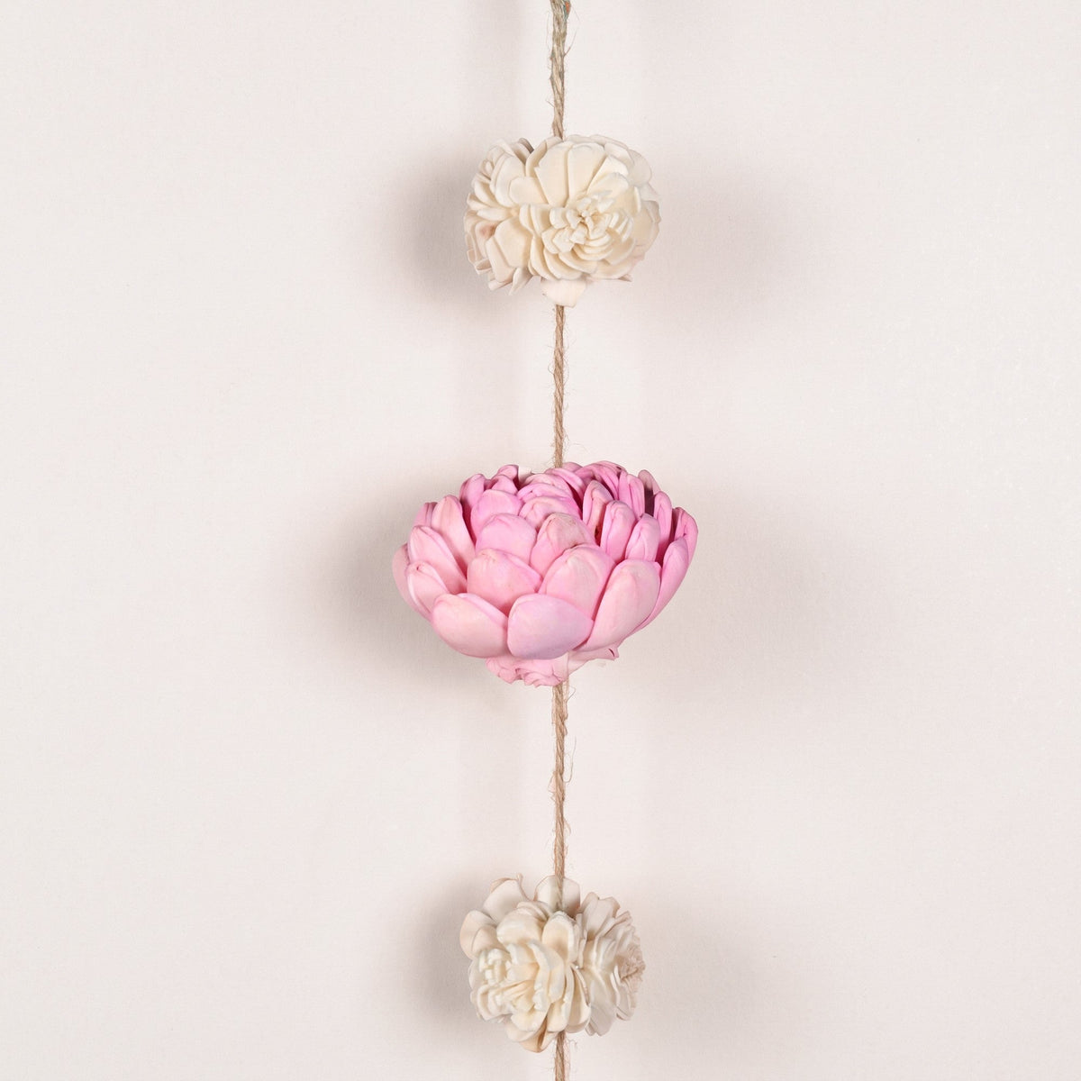Eternia Reusable Handmade Sola Wall Hanging Garland Pink Set Of 2 Nestasia