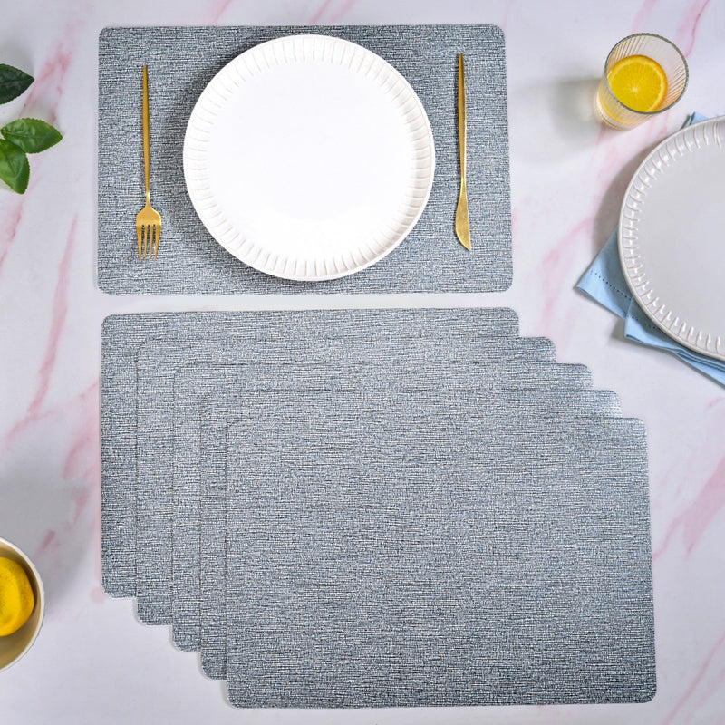 Evening Blue Dinner Placemat Set Of 6 Nestasia
