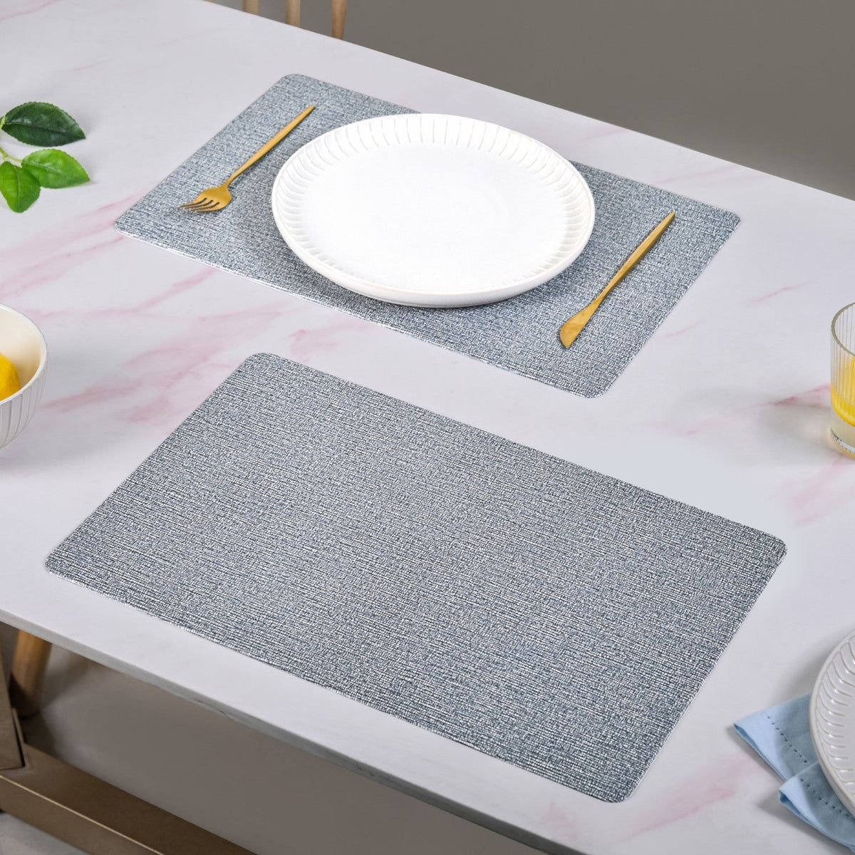 Evening Blue Dinner Placemat Set Of 6 Nestasia