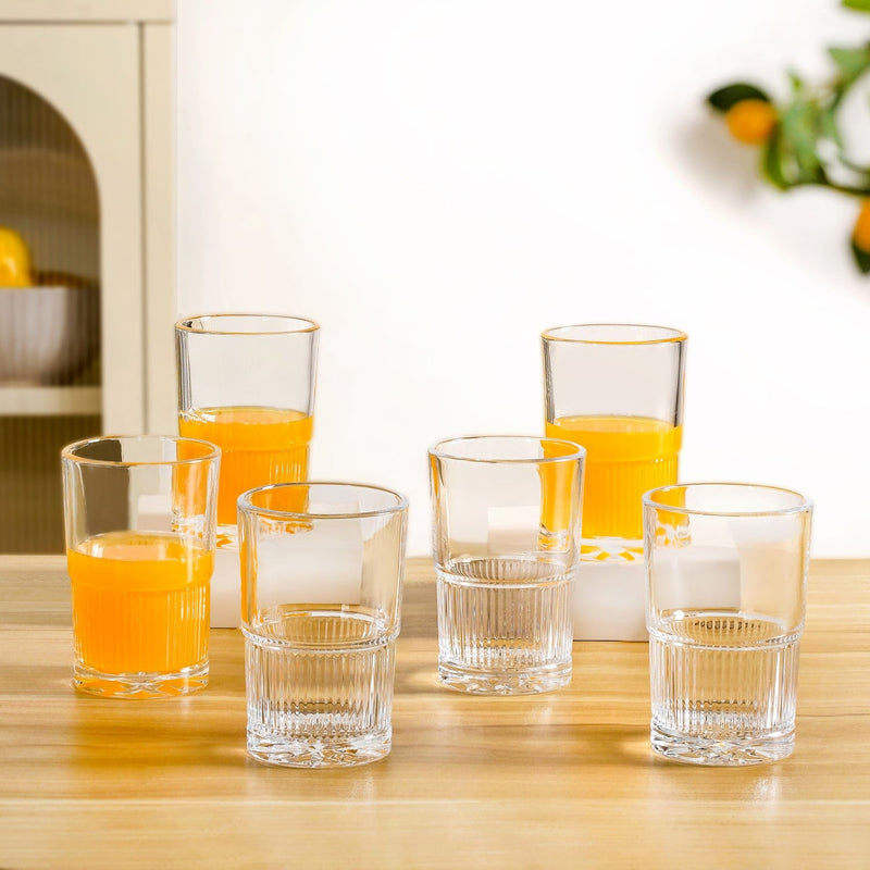 Everyday Tea Glass Set Of 6 190ml Nestasia