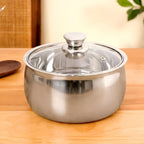 Stainless Steel Insulated Casserole With Glass Lid 2000ml Nestasia