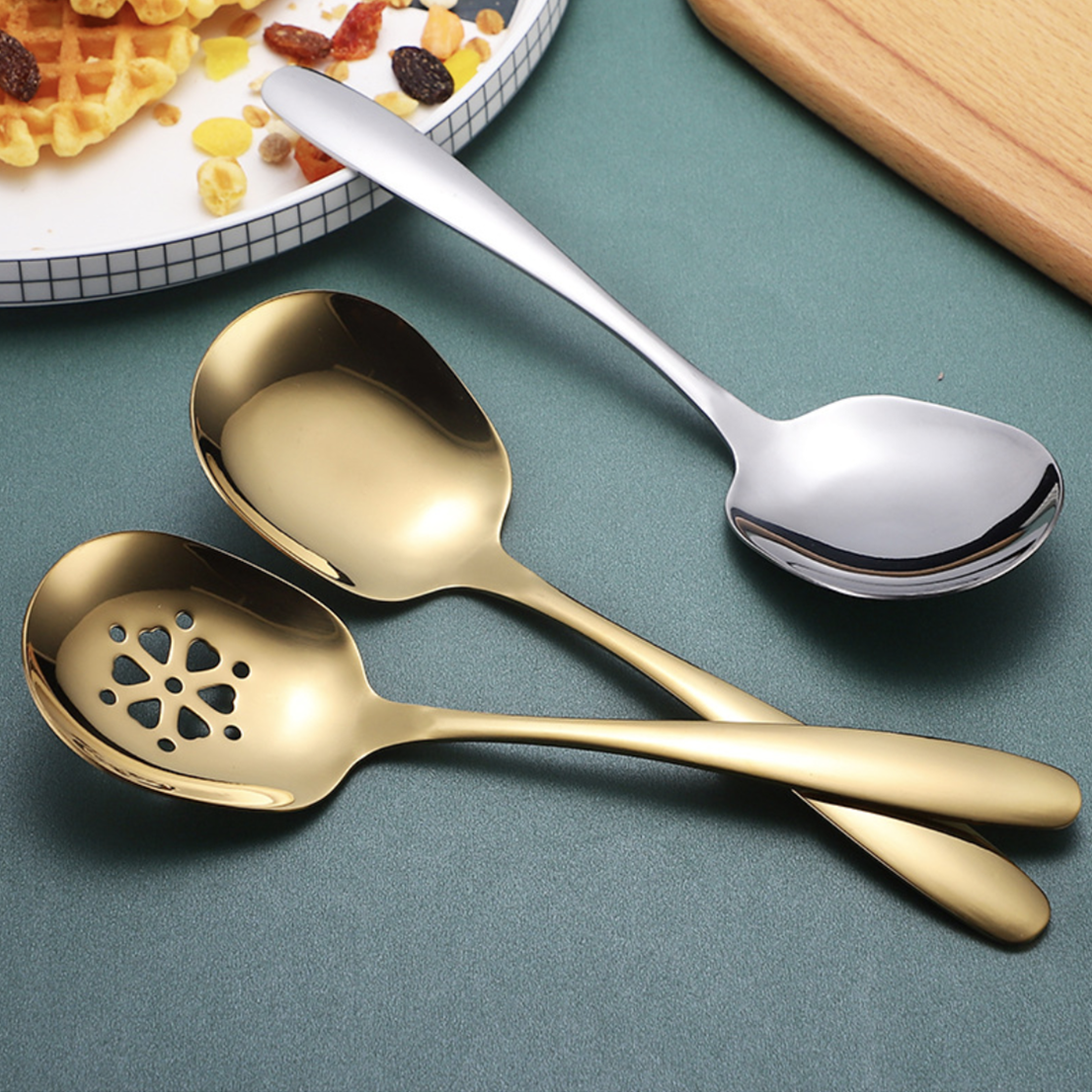 Large Serving Spoon Set Nestasia