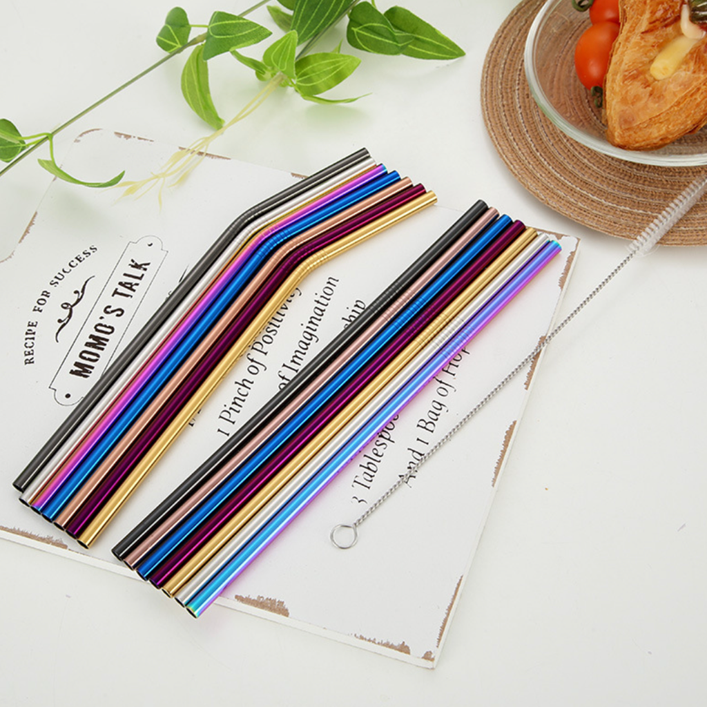 Stainless Steel Straw Set of 2 Nestasia