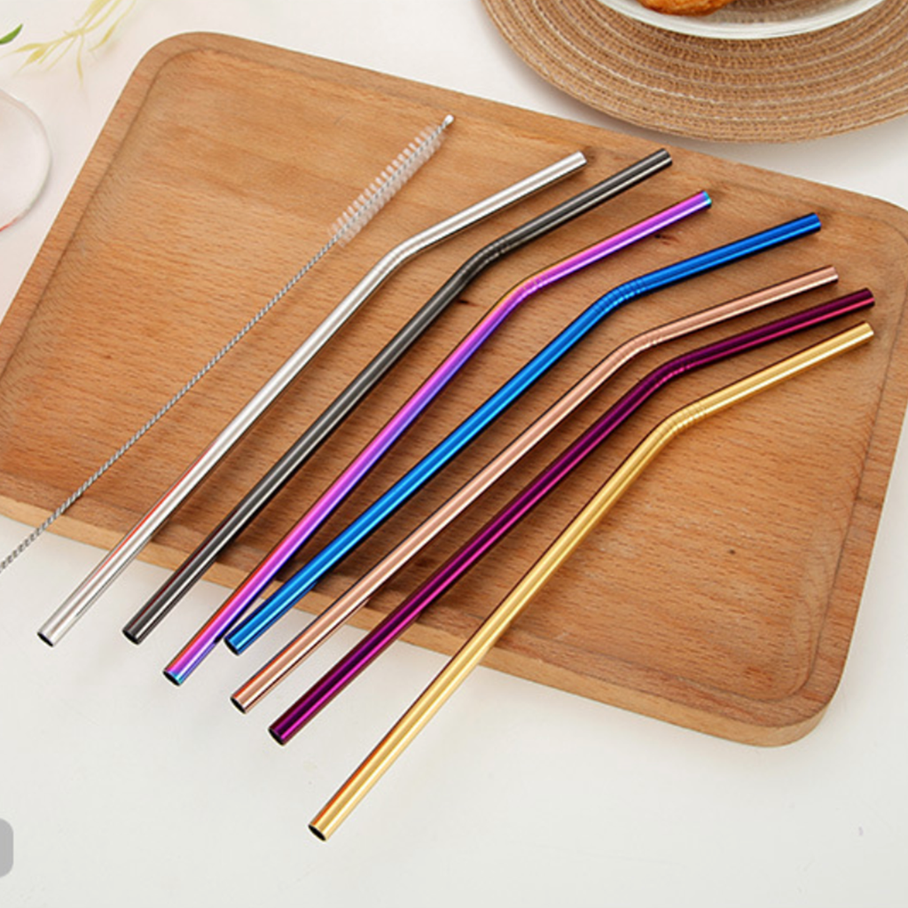 Steel Straw Set of 2 Nestasia