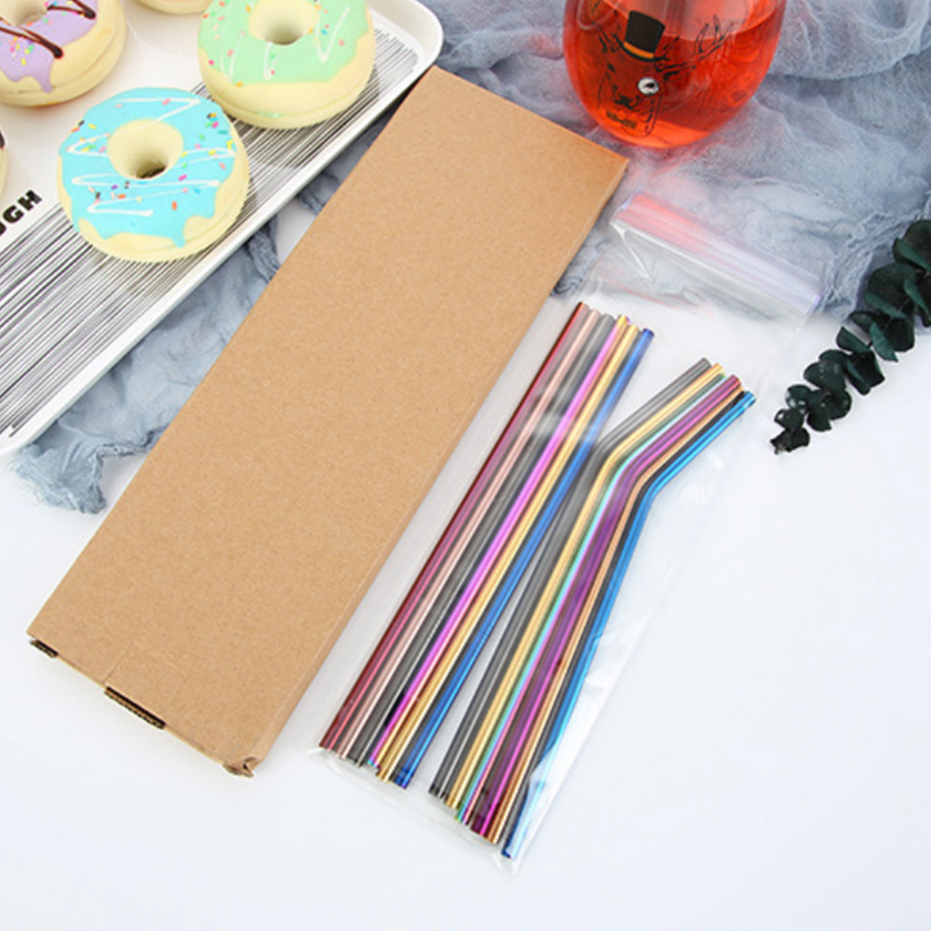 Stainless Steel Straw Set of 2 Nestasia