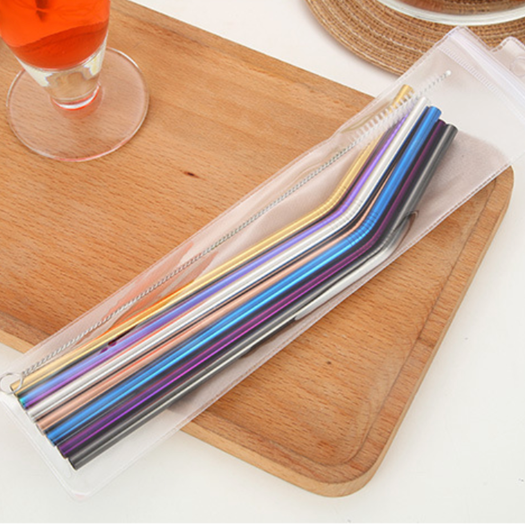 Steel Straw Set of 2 Nestasia