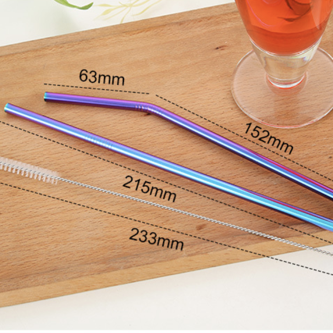 Stainless Steel Straw Set of 2 Nestasia