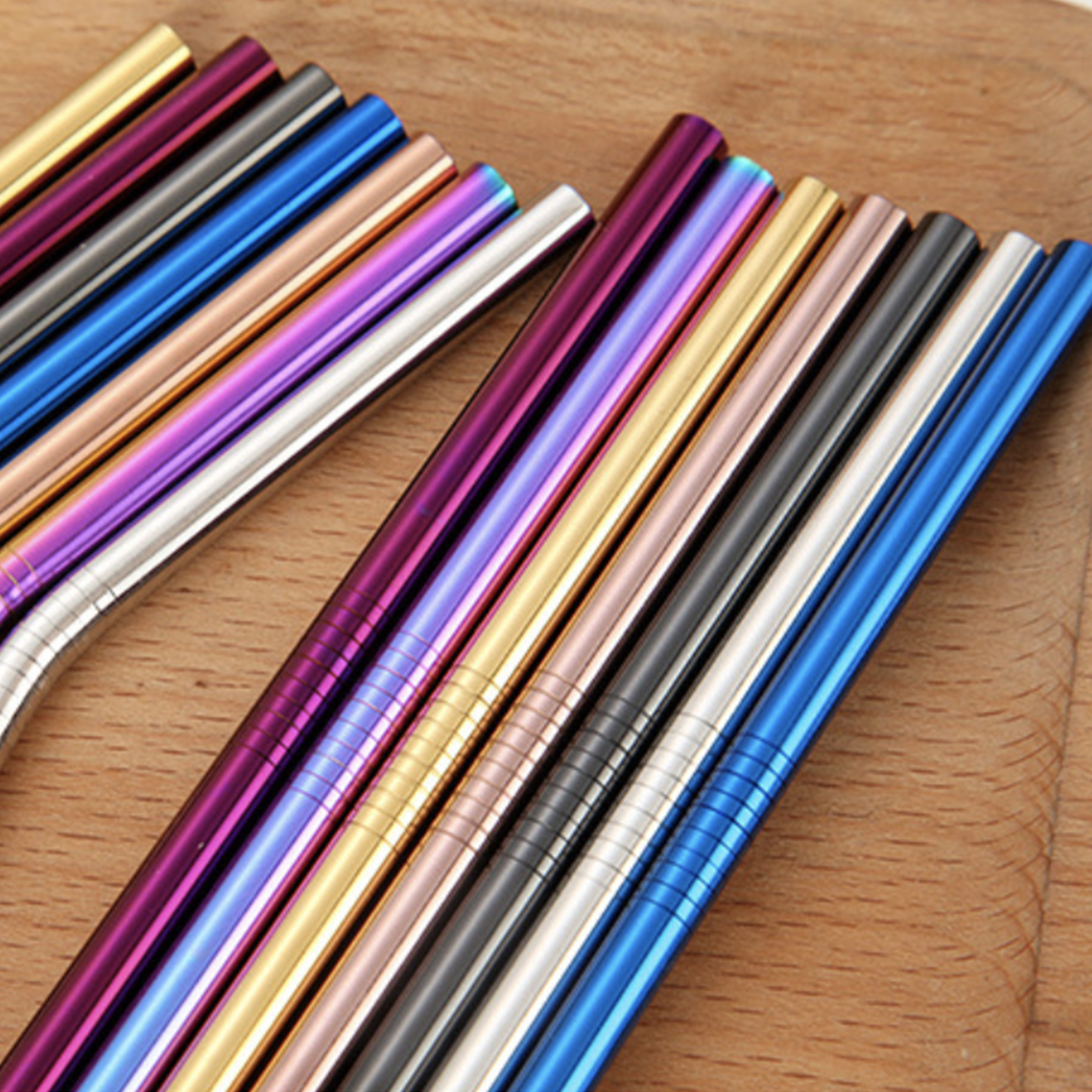 Stainless Steel Straw Set of 2 Nestasia
