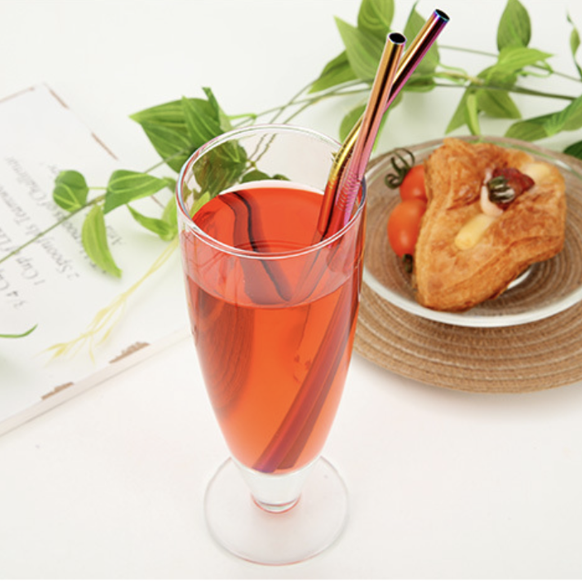 Stainless Steel Straw Set of 2 Nestasia