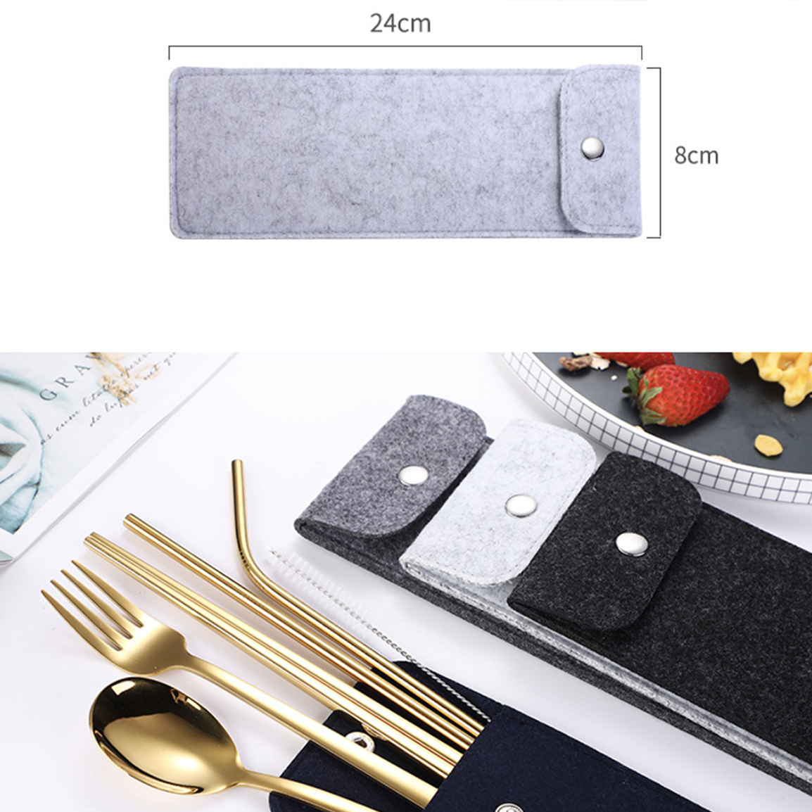 Cutlery Set With Pouch Nestasia