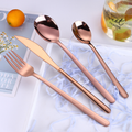 Vintage Stainless Steel Cutlery Set Of 4 Rose Gold Nestasia