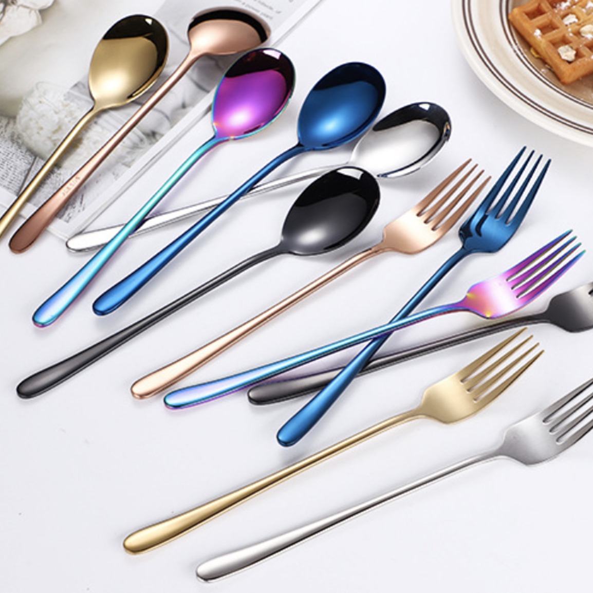 Stainless Steel Fork And Spoon Set Nestasia
